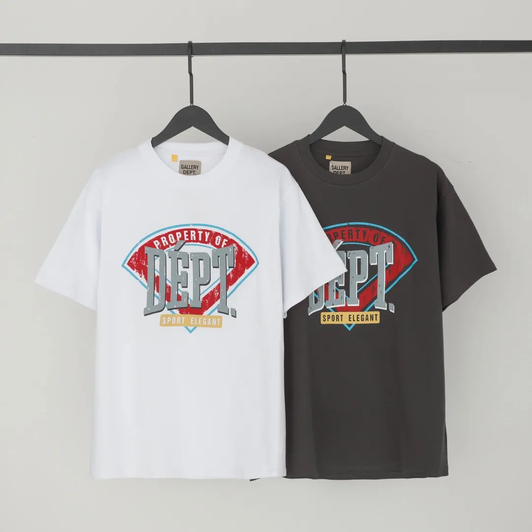 GALLERY.DEPT New Short Sleeve Model Number: 3297P110 Color: White Dark Gray Size: S M L XL